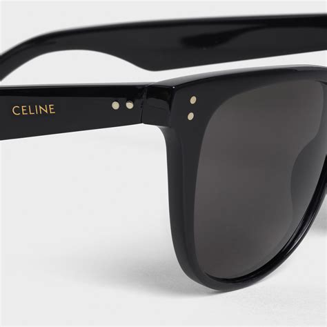 celine sunglasses black kim kardashian|CELINE Acetate Kim Sunglasses CL 41444/S Black.